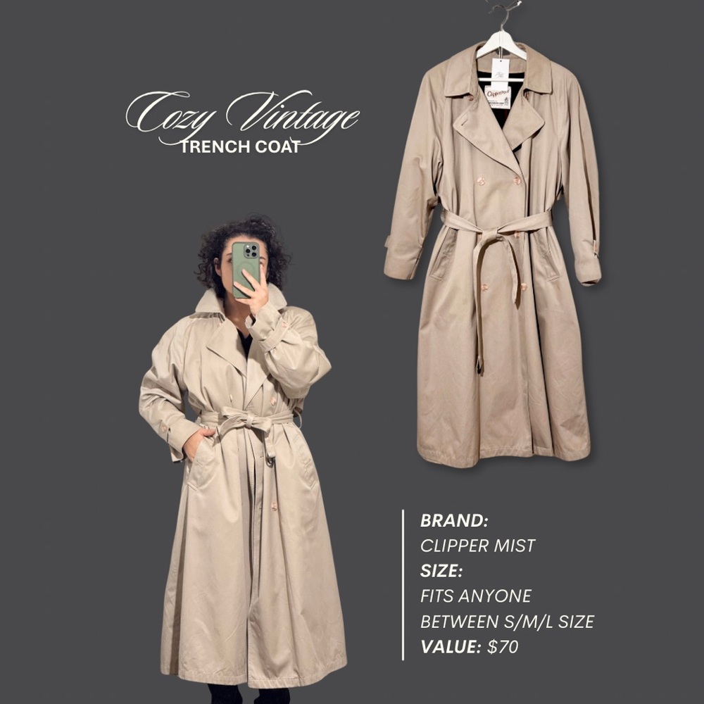 Women's Tan Trench Coat